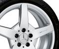 AMG light-alloy wheel, 17" Style III, titanium silver paint finish